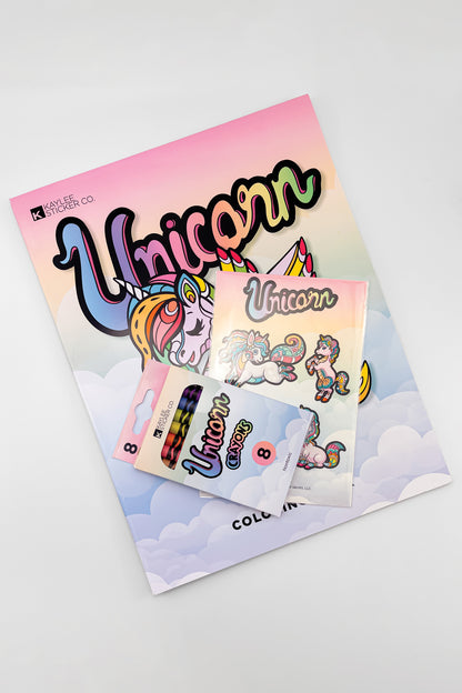 Unicorn Activity Coloring Book